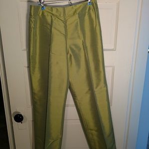 Talbot's silk green pants